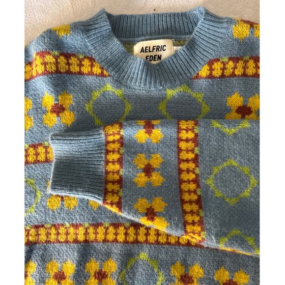 Aelfric Eden Retro Geometric Knit Sweater - Picture 1 of 6